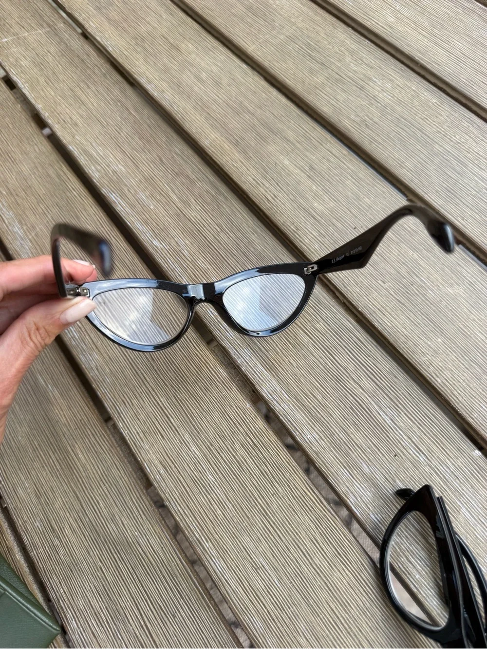 A.J. Morgan Black Cat Eye Reading Glasses +3.00 Readers 51-12-140